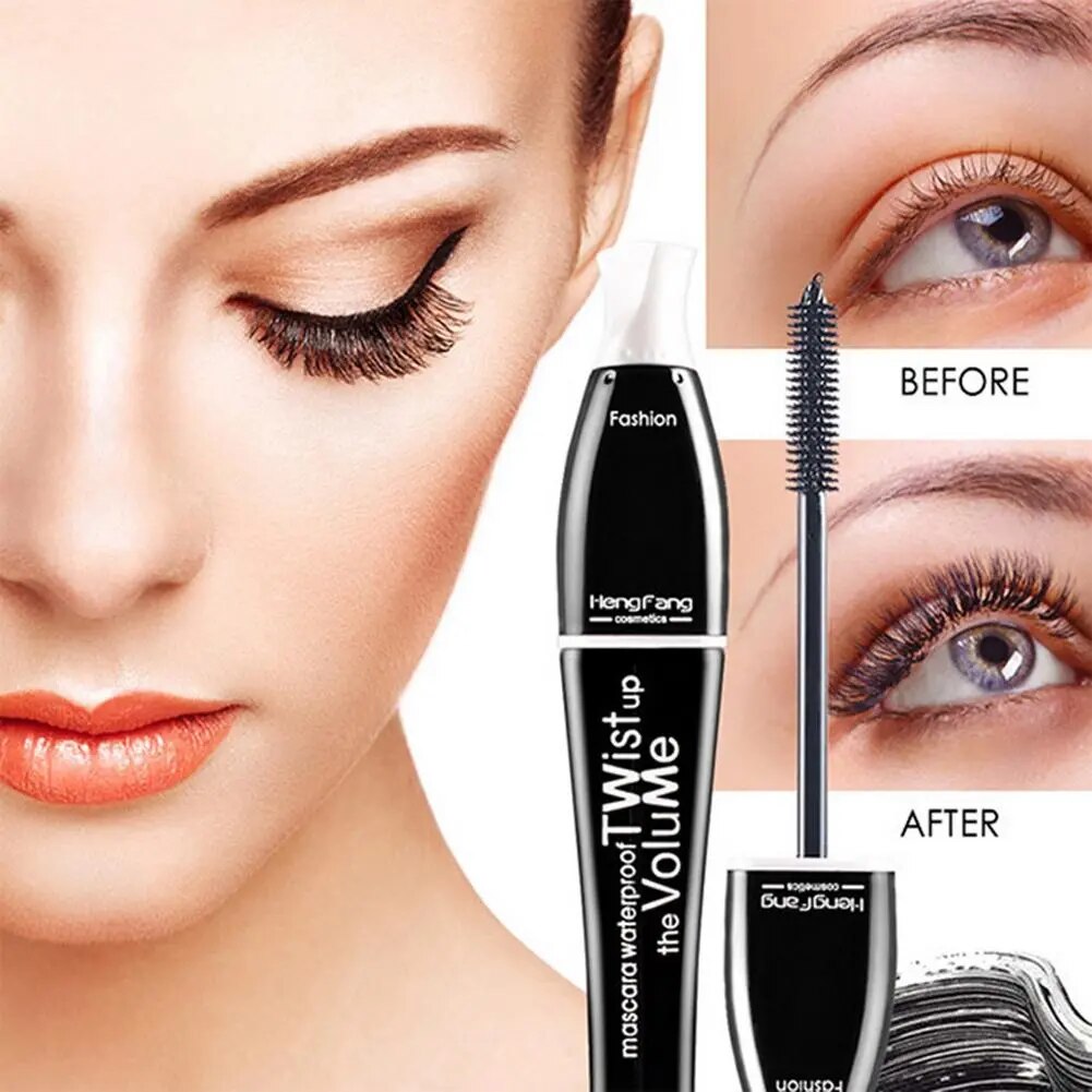 4 Color Mascara Waterproof Fast Dry Eyelashes Curls Extension Make-Up Eyelashes Blue Brown Purple Black Mascara Party Use