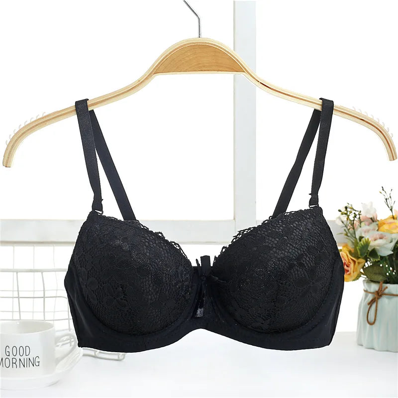 High quality underwire push up bra gathered breast woman bra double cup Push Up T Shirt Bra