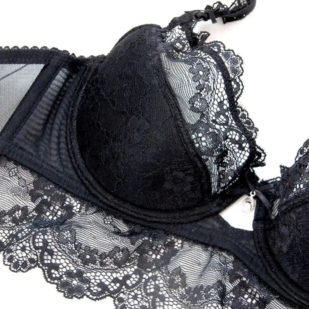 Varsbaby Women Sexy Lace Romantic Temptation Underwear Young Push Up Underwire Bra Sets