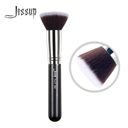 Jessup Foundation Brushes Face Makeup Brush Powder Contour Concealer Blush Highlighter Flat Round Fluff for Liquid Cream