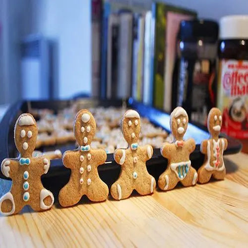 Christmas Cookie Cutter Tools Aluminium Alloy Snowman Men Shaped Ustensiles Patisserie Mold Gingerbread man mold