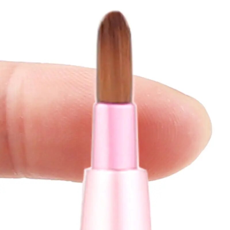 Portable Retractable Lip Brush Lipstick Applicator Makeup Tool