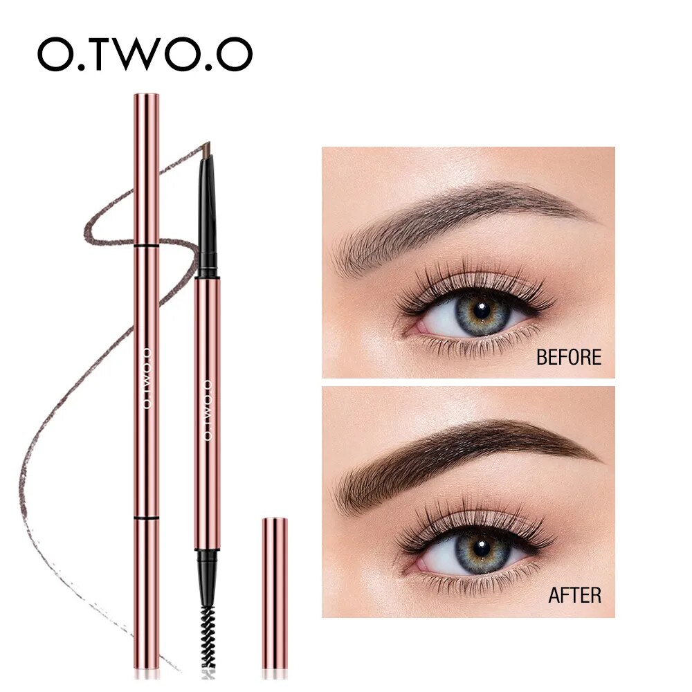 O.TWO.O Ultra Fine Triangle Eyebrow Pencil Waterproof Makeup Blonde Brown Eyebrows Precise Brow Definer Eye Cosmetics 6 Colors