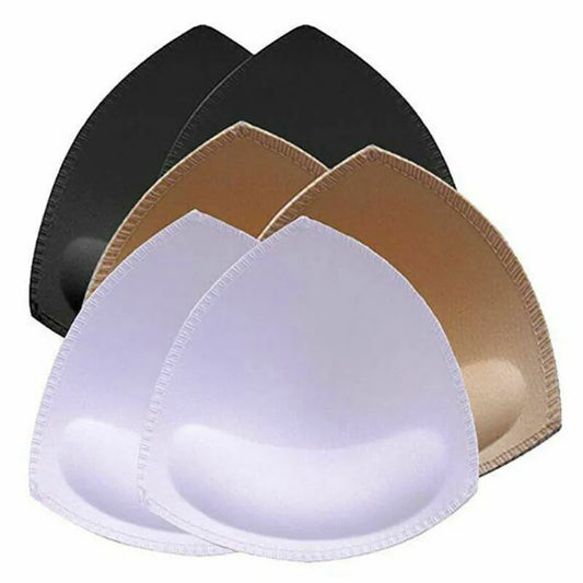 3 Pairs Bra Pads Inserts Breathable Holes Circum Sewed Design Breathable Comfy Replacement Removable Sport Bra Push Up Pads