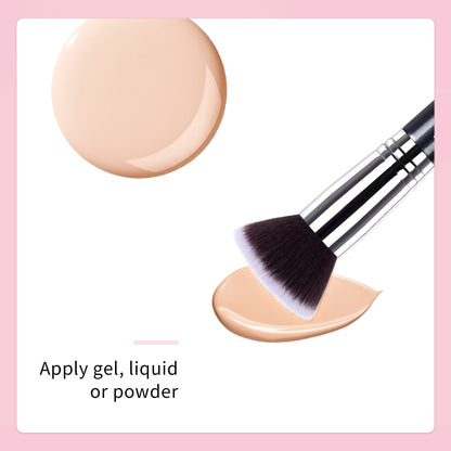 Jessup Foundation Brushes Face Makeup Brush Powder Contour Concealer Blush Highlighter Flat Round Fluff for Liquid Cream