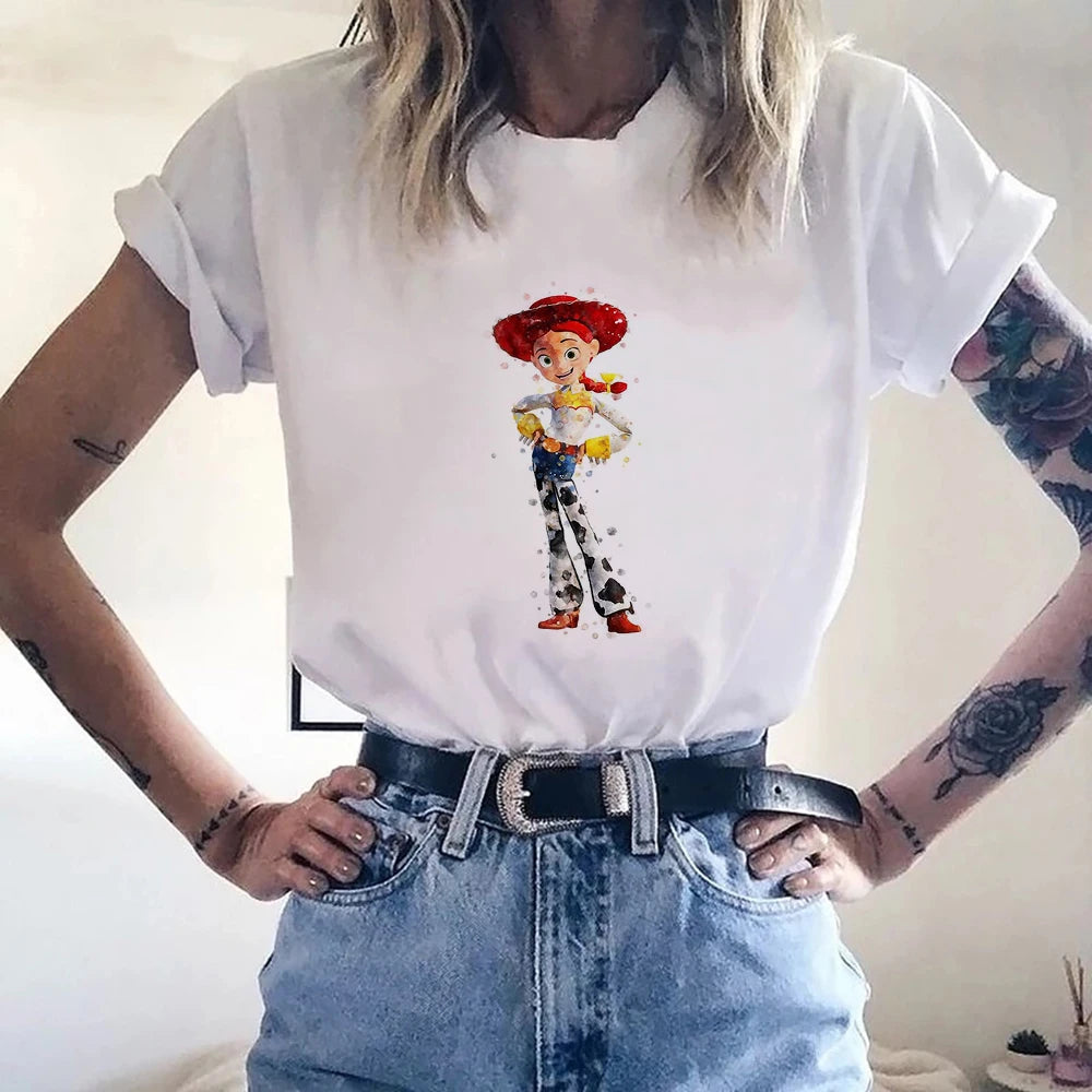 T shirts Women Fashion Clothes Disney Toy Story Big Family Graphic Tshirt Top Lady Print Female Tee Unisex T-Shirt