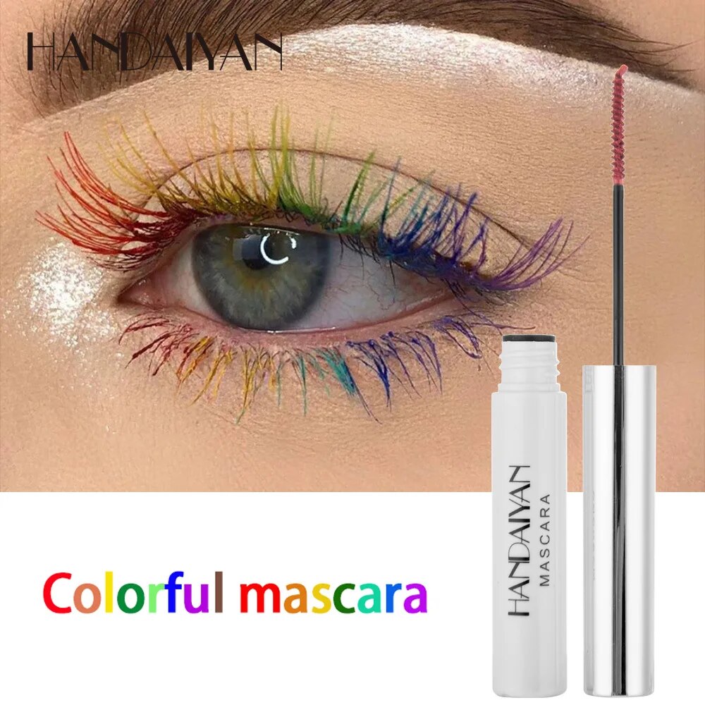 Green 2.5mm Slim Brush Head Mascara Increase eyelash volume lengthen eyelashes Natural Waterproof Long-Lasting Eye Cosmetic