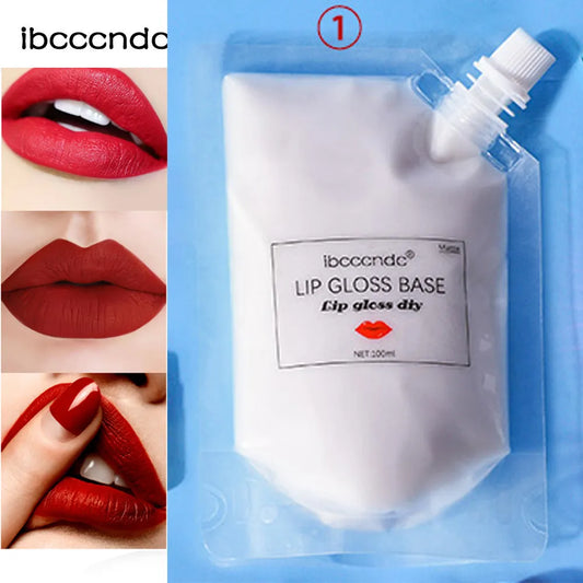 100ML Matte Clear Lip Gloss Base Oil Non-Stick DIY Lip Stick Raw Material Gel for Lip Gloss Lipgloss Base Liquid Lipstick