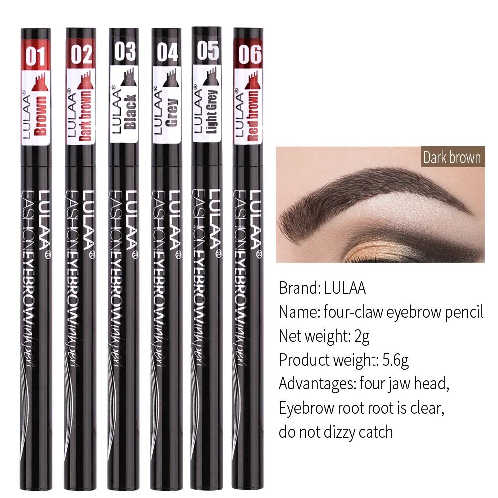 6 tint dye Waterproof  eyebrow pencil eyebrow shadow for eyebrows  makeup Waterproof Long Lasting  Sketch Liquid eyebrow wax