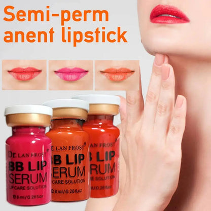 8ml BB Lips Glow Ampoule Serum Starter Kit Lip Gloss BB Cream Pigment for Lip Coloring Moisturizing Microneedle Treatment