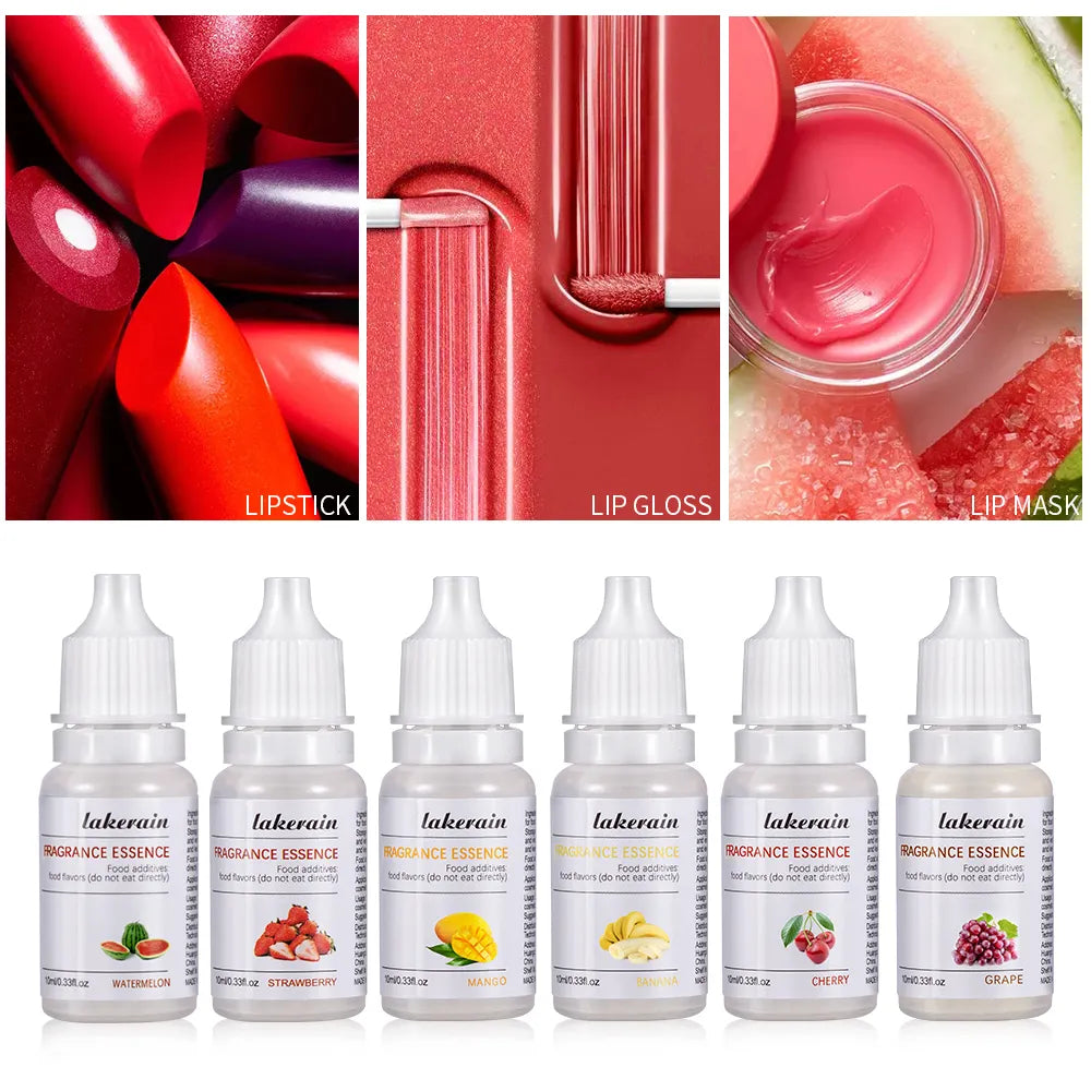 10ml Pure Fruit Fragrance Oil Diffuser Essential Oils Strawberry Flavoring Oil for Lip Gloss DIY Soap Making Lipgloss Essence