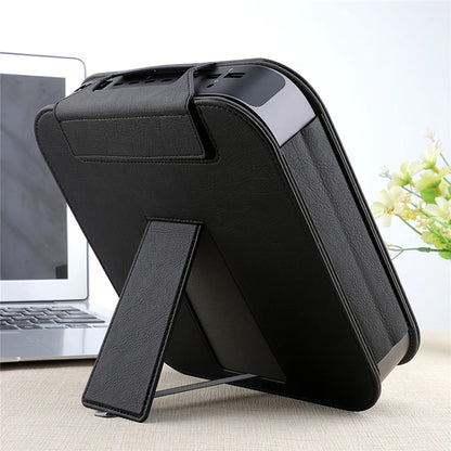 PU Leather Bracket Stand Case Cover for 2023 M2 2020 M1 Mac Mini Desktop 2018 Full Protection Pouch Sleeve Anti-skid Shockproof