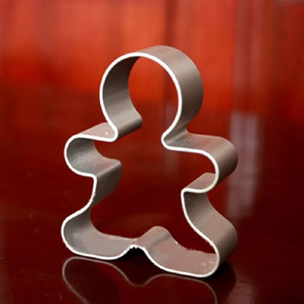 Christmas Cookie Cutter Tools Aluminium Alloy Snowman Men Shaped Ustensiles Patisserie Mold Gingerbread man mold