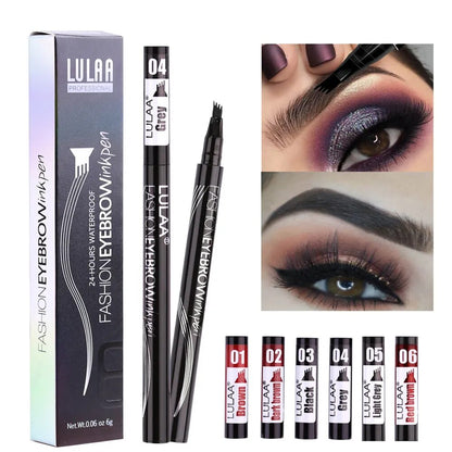 6 tint dye Waterproof  eyebrow pencil eyebrow shadow for eyebrows  makeup Waterproof Long Lasting  Sketch Liquid eyebrow wax