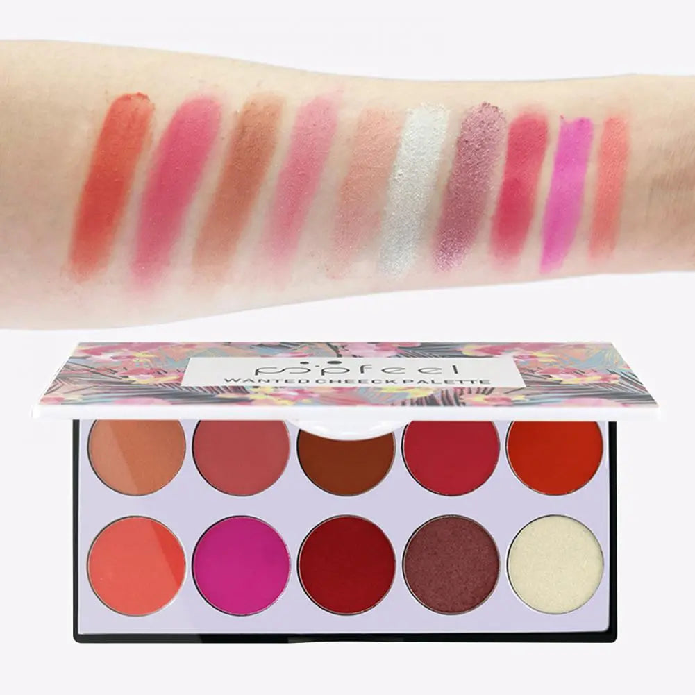 Makeup Blush Non-Fading Matte Various Colors Palette Lasting Pigment Blusher Cosmetic Powder for Female