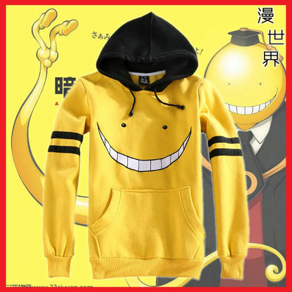 Assassination Classroom Korosensei Hoodie Anime Cosplay Costume Women/Men Hooded Hoodies Unisex Sweatershirt