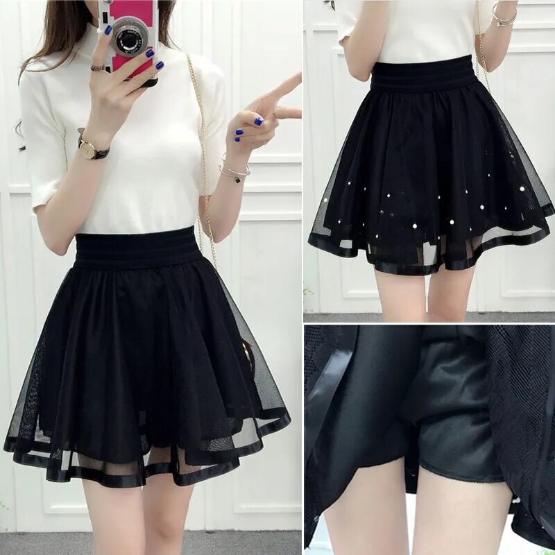 Harajuku 2018 Women Fashion Summer High Waist Pleated Skirt Cosplay Kawaii Fashion Sexy Girl Mini Skirt