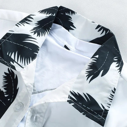 Mens Hawaiian Shirt Male Casual camisa masculine Printed Beach Shirts Short Sleeve brand clothing