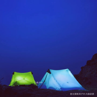 LanShan 2 3F UL GEAR 2 Person Outdoor Ultralight Camping Tent 4 Season Professional 15D Silnylon Rodless Tent