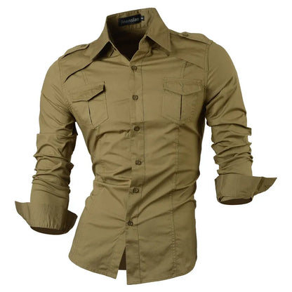 jeansian Spring Autumn Features Shirts Men Casual  Shirt New Arrival Long Sleeve Casual Male Shirts 8001