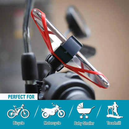 Universal Bike Bicycle Mobile Phone Holder Anti-Slip Motorcycle Handlebar Mount for iPhone X Xs Max Samsung Huawei Xiaomi Redmi