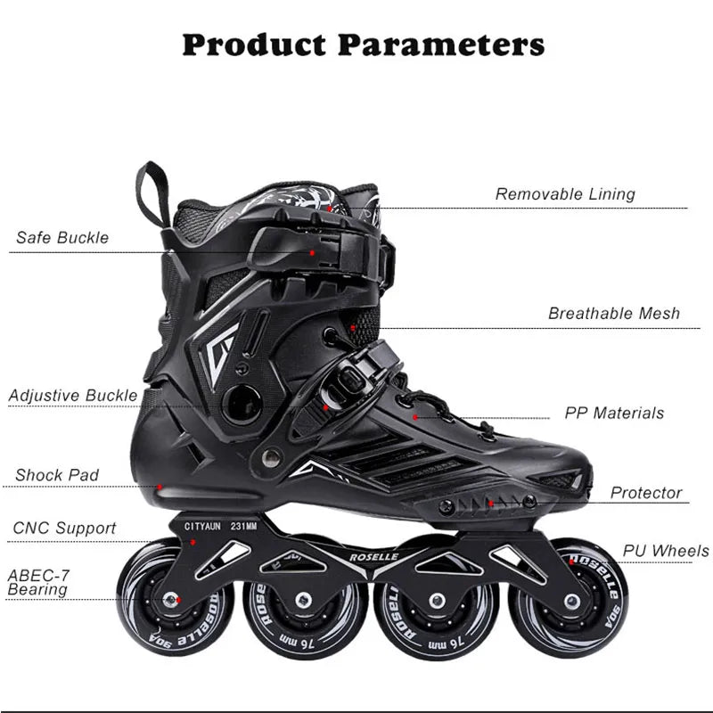 Professional Roller Skates and Ice Skates Elevate Your Performance with Inline Hockey Ice Skates and Roller skates for Women and Men