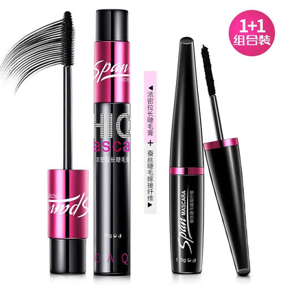 BIOAQUA 1pcs False Eyelashes+1pcs Mascara 3D Fiber Makeup Eyelashes Lengthening Mascara Volume Express Maquiagem Eyelash 2 In 1