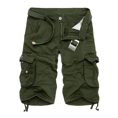 Mens Military Cargo Shorts 2023 New Brand New Army Camouflage Shorts Men Cotton Loose Work Casual Short Pants No Belt