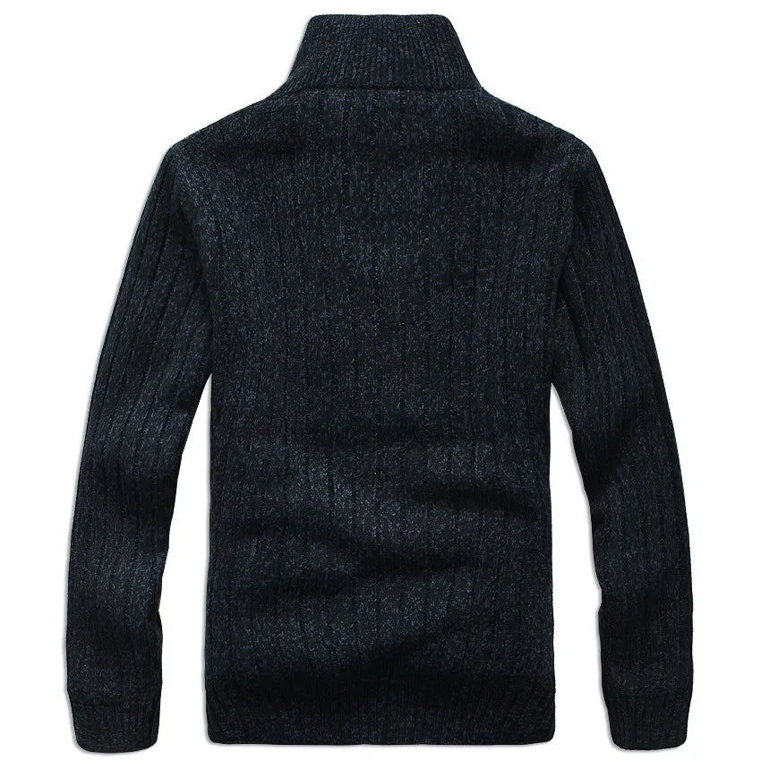 Men's Winter  Sweater Male Clothes Thick Fleece Casual Cardigan Knitted Sweater for Men Coat Warm 2021