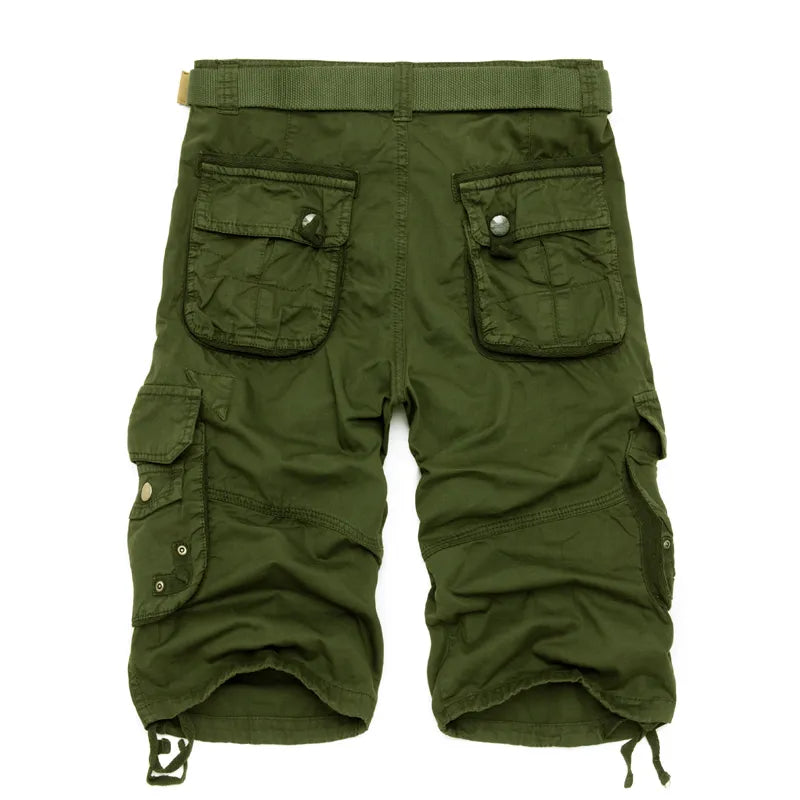Camo Military Shorts Bermuda 2023 Summer Camouflage Cargo Shorts Men Cotton Loose Tactical Short Pants No Belt