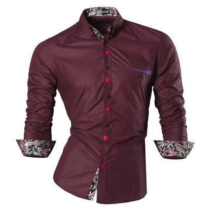 jeansian Spring Autumn Features Shirts Men Casual Jeans Shirt New Arrival Long Sleeve Casual Male Shirts Z027