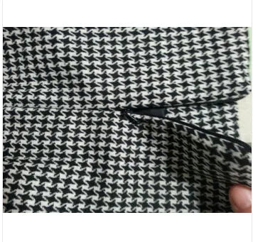 New Spring Autumn Winter Skirts Women High Waist Woolen Skirt Mid Long Houndstooth Skirt Slim Pencil Skirts Female