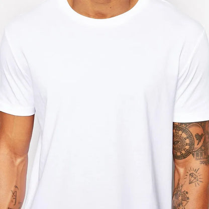 2023 Brand Men's Cotton Clothing White Long T Shirt Hip Hop Men T-Shirt Extra Long Length Man Tops Tee Long Line Tshirt For Male