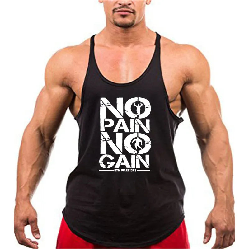 Brand Gyms Stringers Mens Tank Tops Sleeveless Shirt,tanktops Bodybuilding and Fitness Men's Gyms Singlets workout Clothes