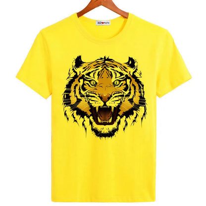Tiger print t shirt men active 3D shirt Brand good quality comfortable shirts
