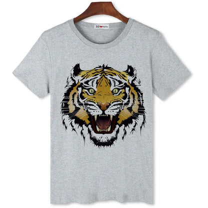 Tiger print t shirt men active 3D shirt Brand good quality comfortable shirts