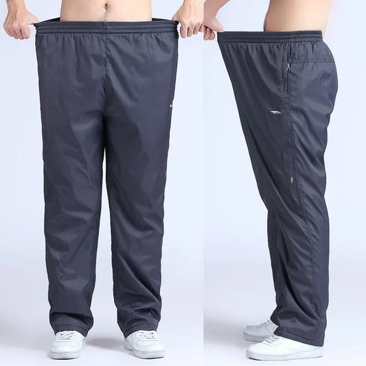 Grandwish Quick Dry Mens  Active Pants Plus Size 6XL Loose Fit Long Pants Men Elastic Waist Outside Mens Exercise Pants,PA215
