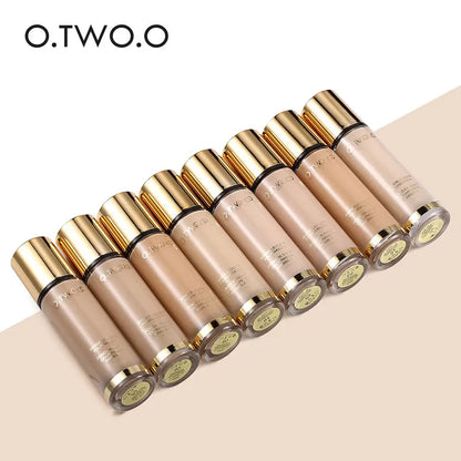 O.TWO.O Liquid Foundation Invisible Full Coverage Make Up Concealer Whitening Moisturizer Waterproof Makeup Foundation 30ml