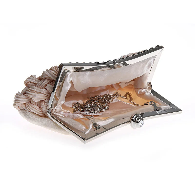 Hot spring Evening bag weave clutch bags Woman handbag Silk Elegant Dinner Ladies' Bag Evening Bag High-grade Handbag