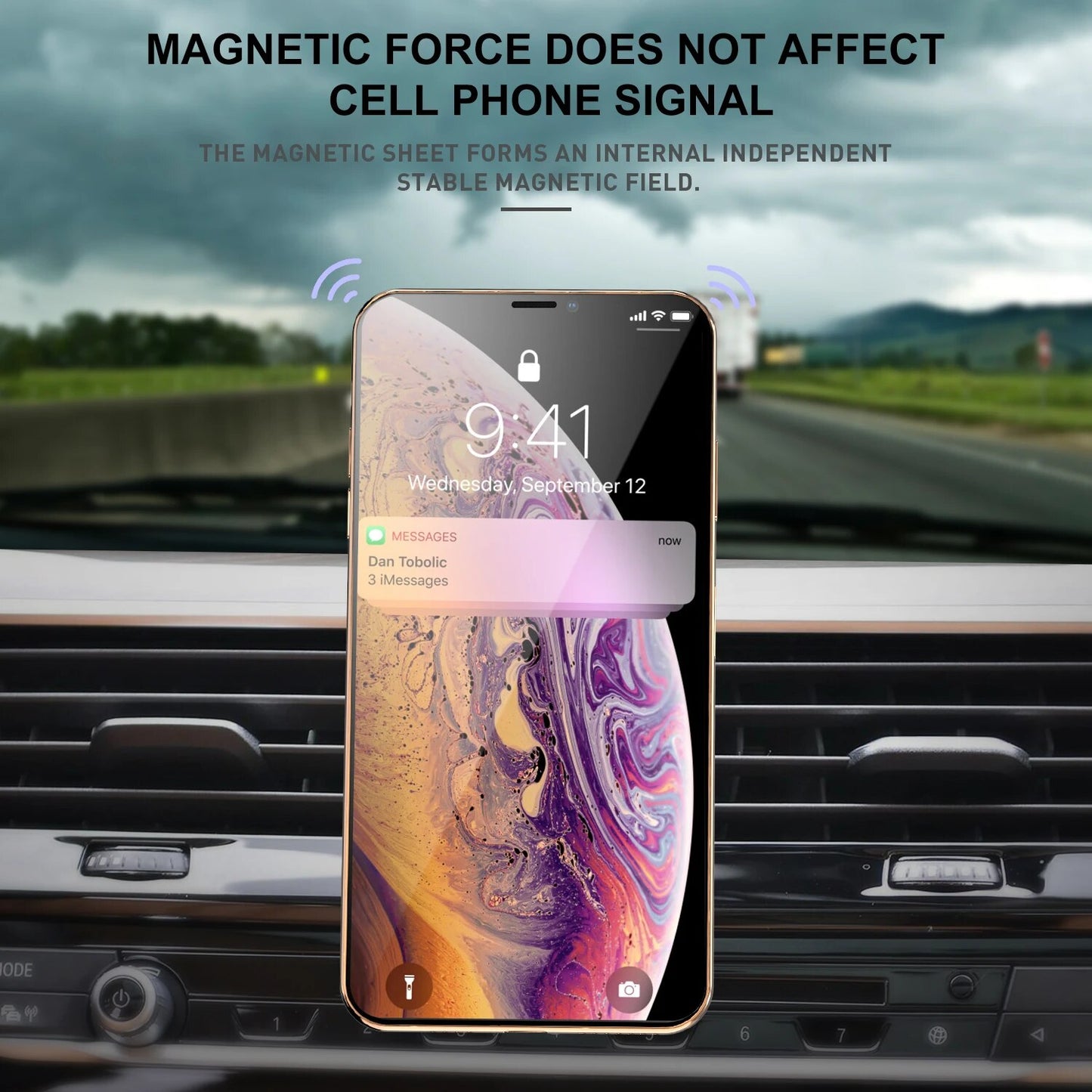 GTWIN Metal Magnetic Car Phone Holder Mini Air Vent Clip Mount Magnet Mobile Stand For iPhone Samsung Xiaomi Smartphones in Car