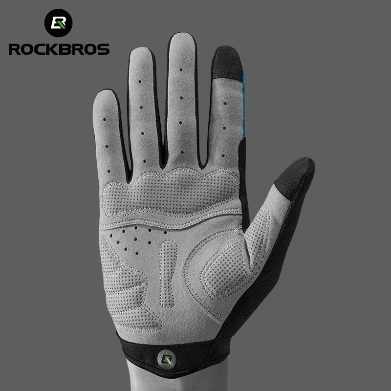 ROCKBROS Windproof Cycling Gloves Bicycle Touch Screen Riding MTB Bike Glove Thermal Warm Motorcycle Bike