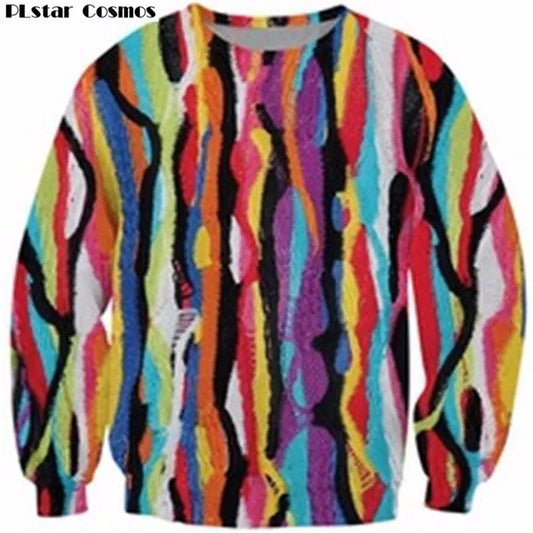 PLstar Cosmos Crewneck Sweatshirt hip-hop Biggie Smalls cozy Hoodies Colorful Fashion Clothing Women Men Casual tops Jumper
