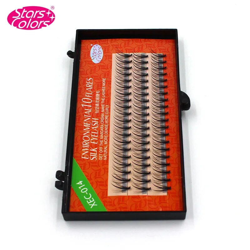 New Middle Dense Side False Individual Eyelashes Premade Volume Fan Lash 0.07mm Natural Soft Silk Eyelash Extension Makeup Tools