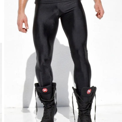 Men High Stretch Tight Pants Long Pants Legging Pant Brand Sexy Designed Low Waist Sweatpants Full Length