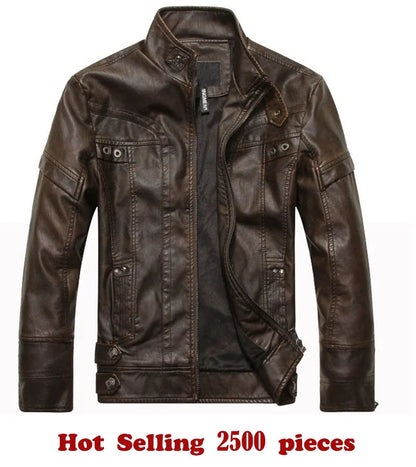 New arrive brand motorcycle leather jacket men men's leather jackets jaqueta de couro masculina mens leather coats