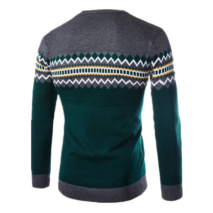 2022 New Autumn Winter Round Neck Pullover Men Slim Fit Knitted Sweater Pull Homme Jersey Hombre Mens Sweaters Fall Knitwear