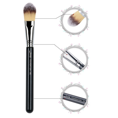 Jessup Foundation Brush Makeup Blending Flat Synthetic hair 190