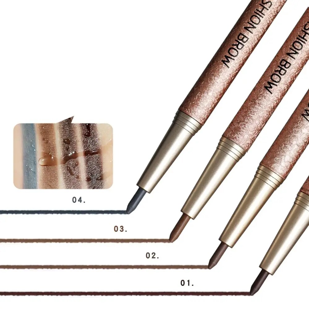 NOVO Waterproof Long Lasting Eyebrow Pencil  With 3pcs pencil Refill+3pcs Eye Brow Templates Beauty Makeup Tool Kit 2023 new