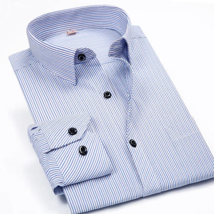 New Arrival Spring&Autumn Men's Plaid/Striped Shirts Men's Leisure Style Casual Shirts Comfortable Fabrics Brand Men's Clothing