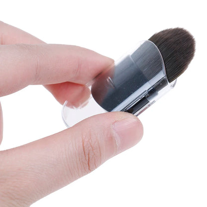 1PC New Mini Small Telescopic Blusher Makeup Brush Portable Travel Soft Single Face Foundation Makeup Brush